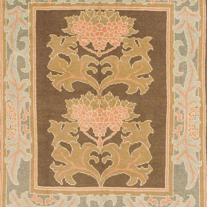 Machine Washable Abstract Chocolate Brown Rug, wshabs1224