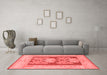 Modern Red Washable Rugs