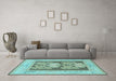 Machine Washable Abstract Light Blue Modern Rug in a Living Room, wshabs1224lblu