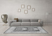 Machine Washable Abstract Gray Modern Rug in a Living Room,, wshabs1224gry