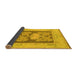 Sideview of Abstract Yellow Modern Rug, abs1224yw