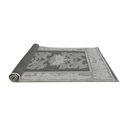 Sideview of Abstract Gray Modern Rug, abs1224gry