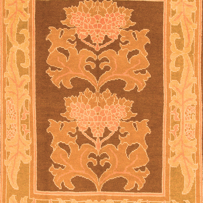 Machine Washable Abstract Orange Modern Area Rugs, wshabs1224org