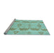Sideview of Machine Washable Abstract Light Blue Modern Rug, wshabs1225lblu