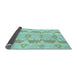 Sideview of Abstract Light Blue Modern Rug, abs1225lblu