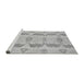 Sideview of Machine Washable Abstract Gray Modern Rug, wshabs1225gry