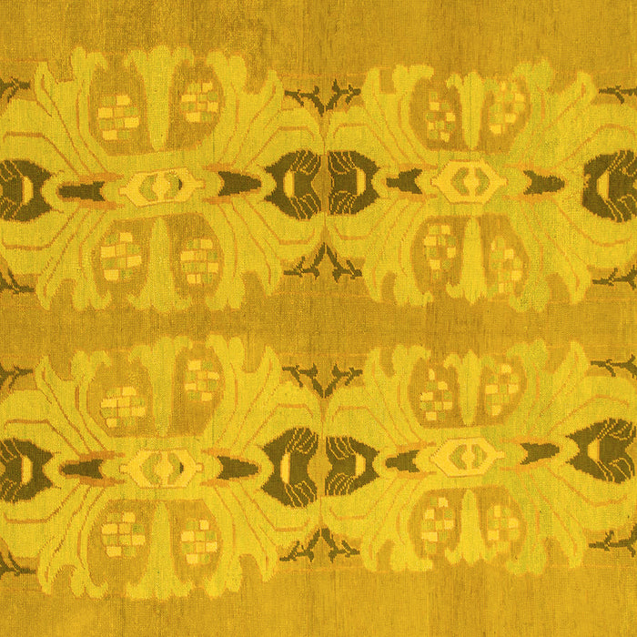 Square Machine Washable Abstract Yellow Modern Rug, wshabs1226yw