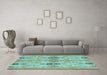 Machine Washable Abstract Light Blue Modern Rug in a Living Room, wshabs1226lblu