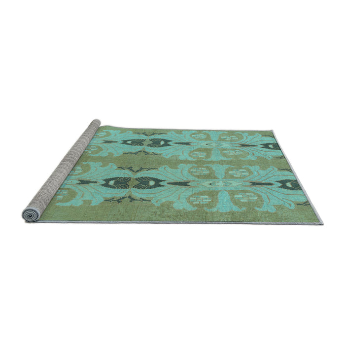 Sideview of Machine Washable Abstract Light Blue Modern Rug, wshabs1226lblu