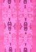 Machine Washable Abstract Pink Modern Rug, wshabs1226pnk