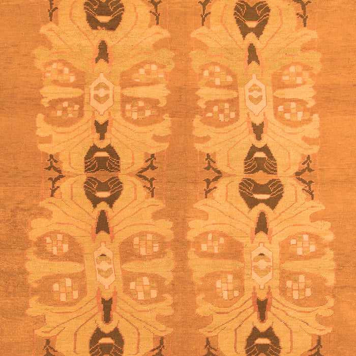 Square Abstract Orange Modern Rug, abs1226org