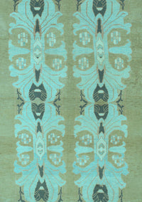 Abstract Light Blue Modern Rug, abs1226lblu