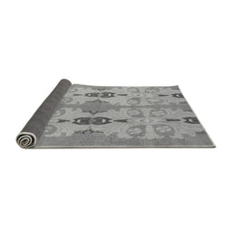 Sideview of Abstract Gray Modern Rug, abs1226gry