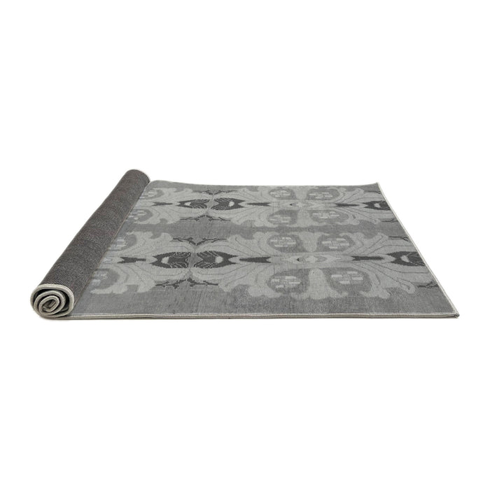 Sideview of Abstract Gray Modern Rug, abs1226gry