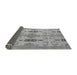 Sideview of Abstract Gray Modern Rug, abs1226gry