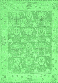 Abstract Emerald Green Modern Rug, abs1227emgrn