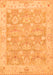 Machine Washable Abstract Orange Modern Area Rugs, wshabs1227org