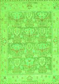 Abstract Green Modern Rug, abs1227grn