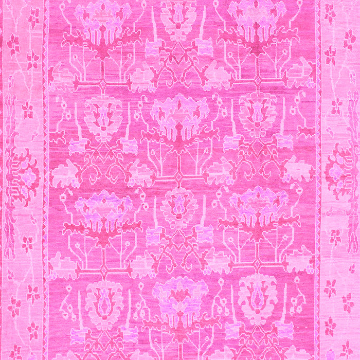 Machine Washable Abstract Pink Modern Rug, wshabs1227pnk