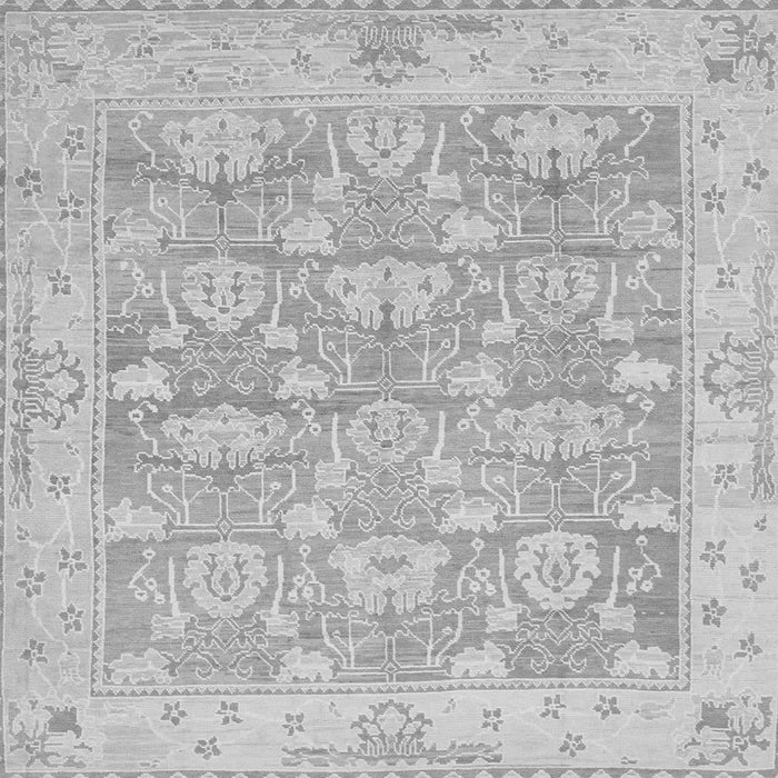 Square Abstract Gray Modern Rug, abs1227gry