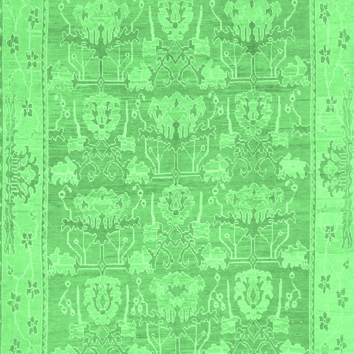 Machine Washable Abstract Emerald Green Modern Area Rugs, wshabs1227emgrn