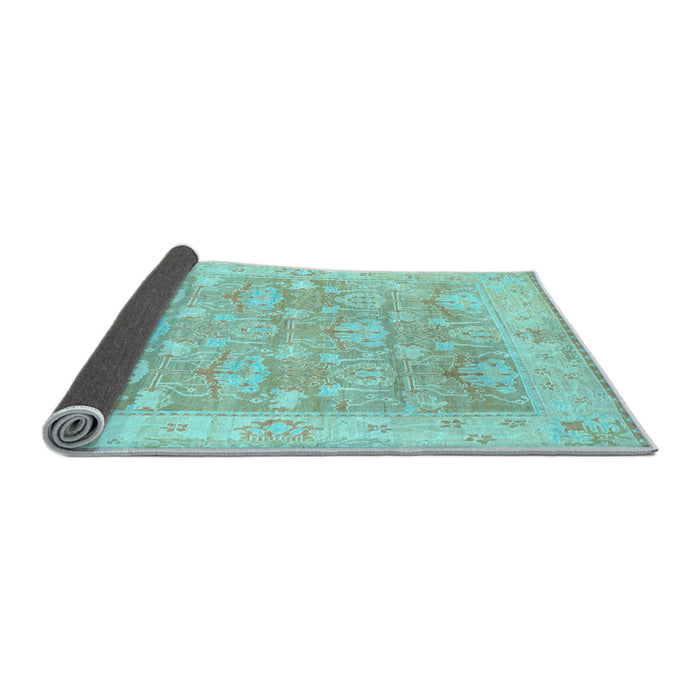 Sideview of Abstract Light Blue Modern Rug, abs1227lblu