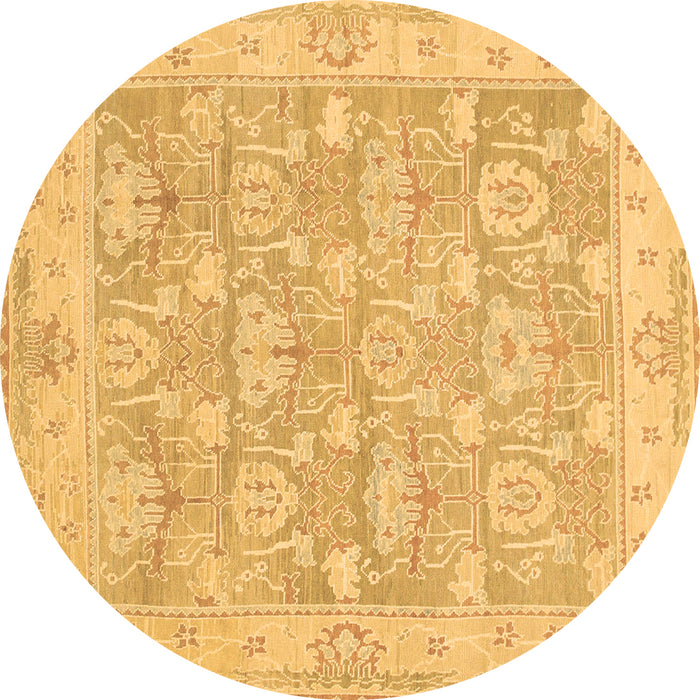 Round Machine Washable Abstract Brown Modern Rug, wshabs1227brn