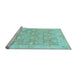 Sideview of Machine Washable Abstract Light Blue Modern Rug, wshabs1227lblu