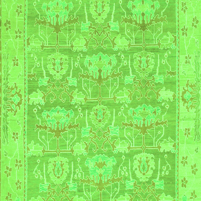 Machine Washable Abstract Green Modern Area Rugs, wshabs1227grn