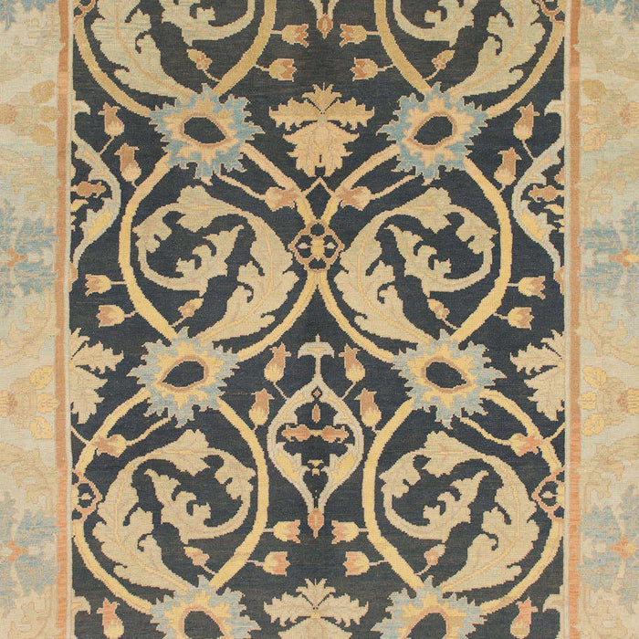 Machine Washable Abstract Yellow Rug, wshabs1228