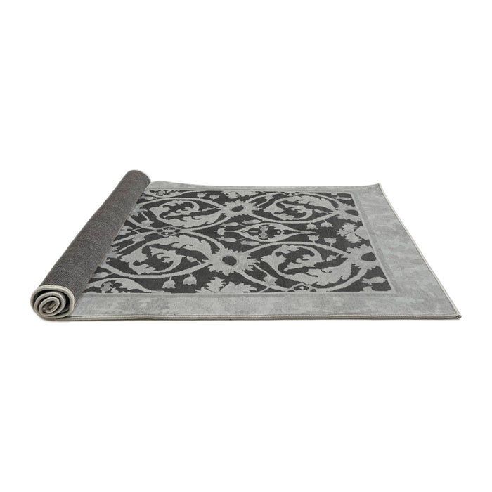 Sideview of Abstract Gray Modern Rug, abs1228gry