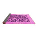 Sideview of Abstract Pink Modern Rug, abs1228pnk