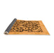 Sideview of Abstract Orange Modern Rug, abs1228org