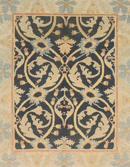 Abstract Yellow Modern Rug, abs1228