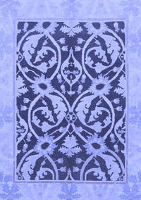 Abstract Blue Modern Rug, abs1228blu