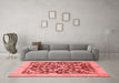 Modern Red Washable Rugs