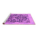 Sideview of Machine Washable Abstract Purple Modern Area Rugs, wshabs1228pur