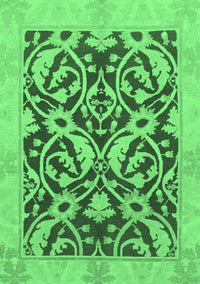 Abstract Emerald Green Modern Rug, abs1228emgrn