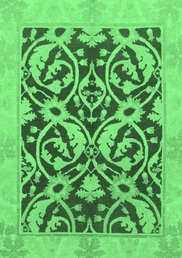 Abstract Emerald Green Modern Rug, abs1228emgrn