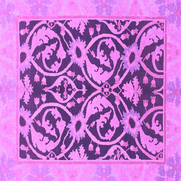 Square Abstract Purple Modern Rug, abs1228pur