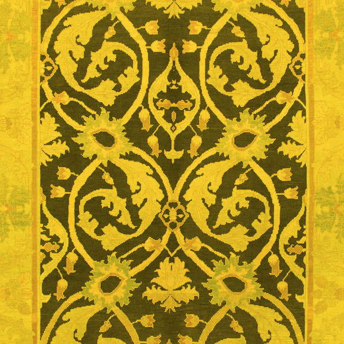 Machine Washable Abstract Yellow Modern Rug, wshabs1228yw
