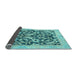 Sideview of Abstract Light Blue Modern Rug, abs1228lblu