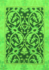 Abstract Green Modern Rug, abs1228grn