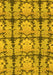 Abstract Yellow Modern Rug, abs1229yw