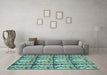 Machine Washable Abstract Light Blue Modern Rug in a Living Room, wshabs1229lblu