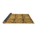 Sideview of Abstract Brown Modern Rug, abs1229brn