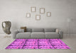 Machine Washable Abstract Purple Modern Area Rugs in a Living Room, wshabs1229pur