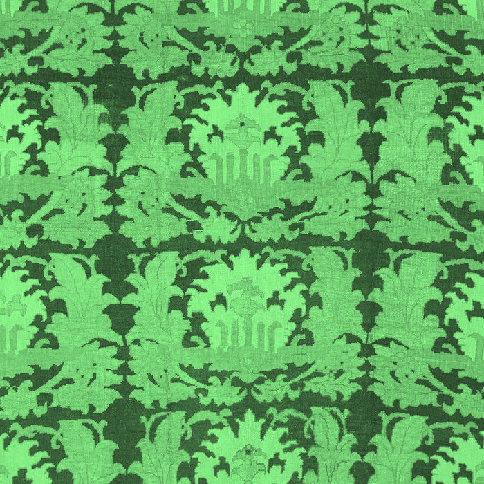 Machine Washable Abstract Emerald Green Modern Area Rugs, wshabs1229emgrn