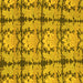 Square Machine Washable Abstract Yellow Modern Rug, wshabs1229yw