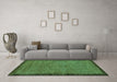 Machine Washable Abstract Turquoise Modern Area Rugs in a Living Room,, wshabs122turq